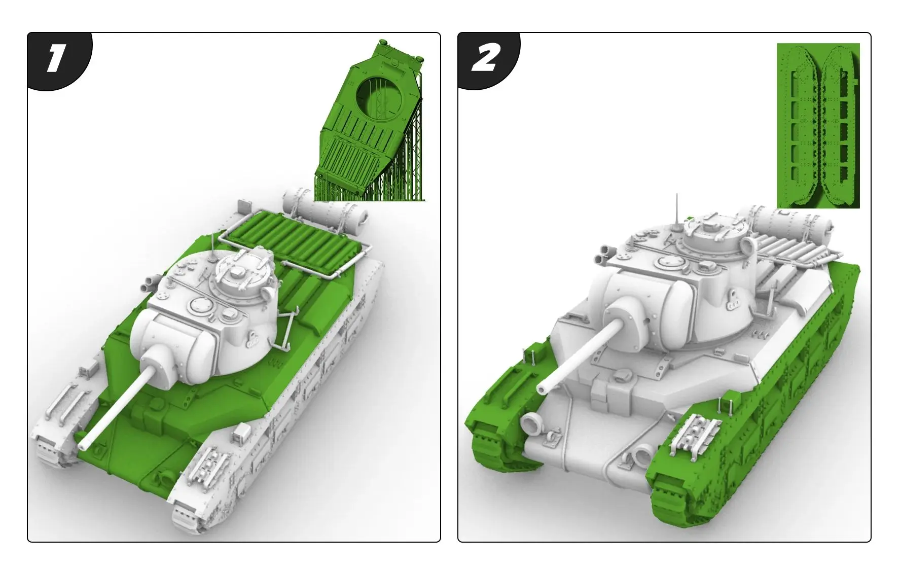 

Британский пехотный танк MK-II Matilda F-96(A12) SSMODEL SS572 1/56 1/72 1/100 15 мм WarGaming 28 мм комплект военной модели