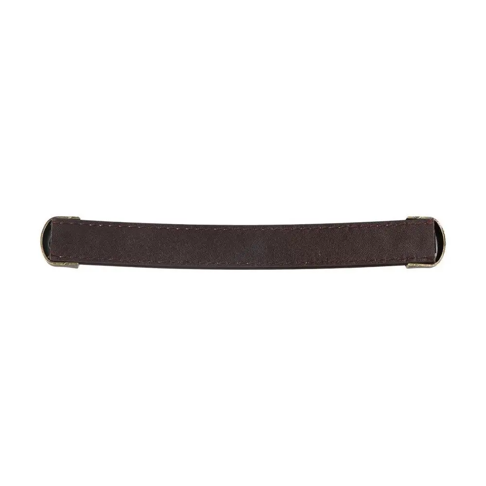Picture 3: Classic With Screws Leather Handle Square Soft Door Knobs 96/128/160mm Zinc Alloy Cabinet Pulls Cabinet