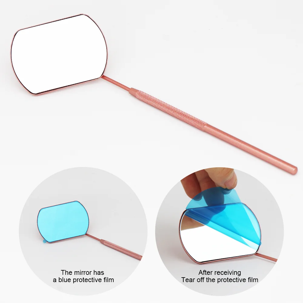 1 szt. Przeszczepianie przedłużania rzęs sprawdzanie lusterka materiał ze stali nierdzewnej ręczny dostawca narzędzi do makijażu