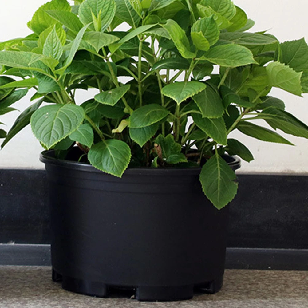 

2 Pcs 30cm Diameter Plastic Flower Pots Large Blackcurrant Planters Extra Drainage Holes Perfect for Plants