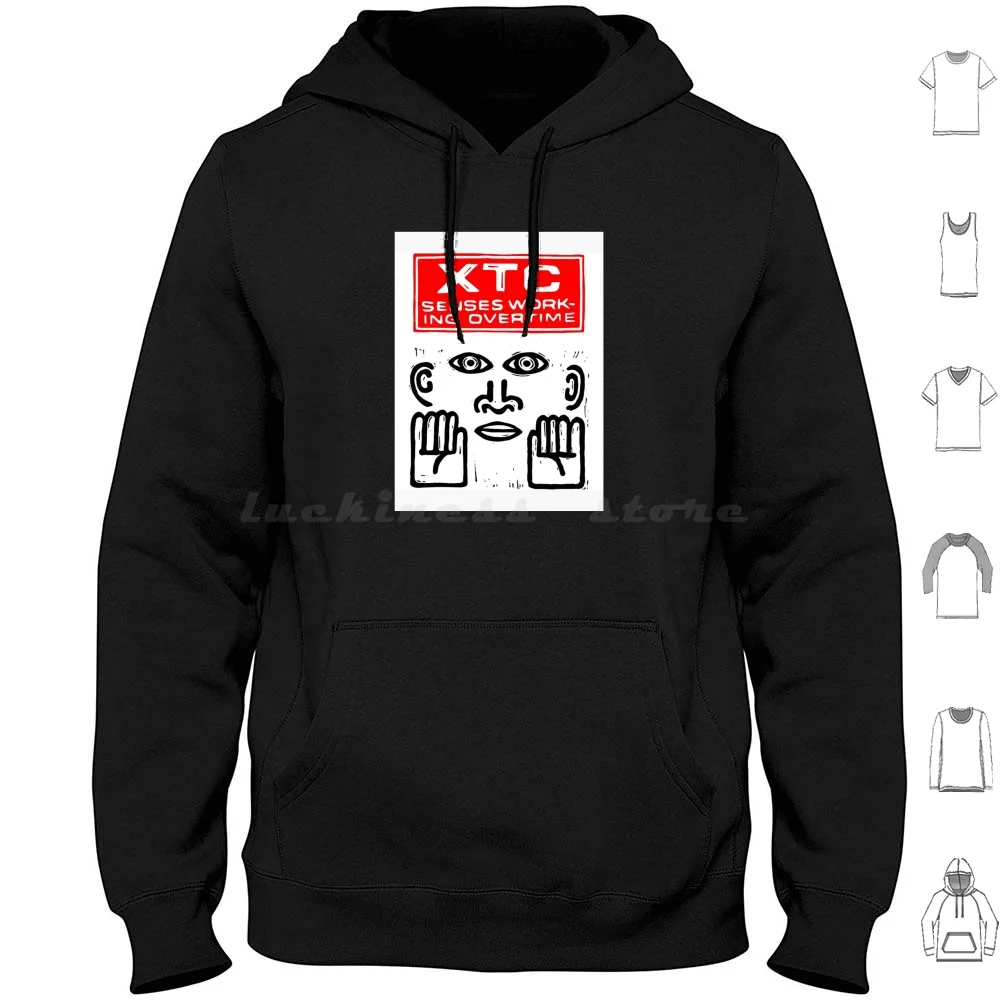 Senses-Working-Overtime Poster Hoodie Cotton Long Sleeve New Wave Post Punk Drums And Wires