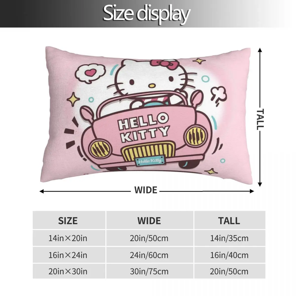 Hello Kitty Pillowcase Bedding For Kids Reversible Double-Sided Boys Girls Super Beddings Gift Throw Pillow Covers Cushion Cases