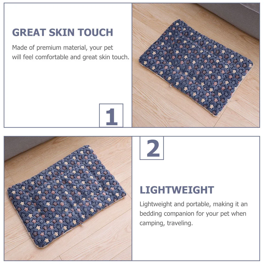 

Winter Thick Warm Pet Mat Flannel Cushion Suitable for Dog Cat Indoor Outdoor Use Soft Resting Sleeping Bed Comfortable Pet Nest