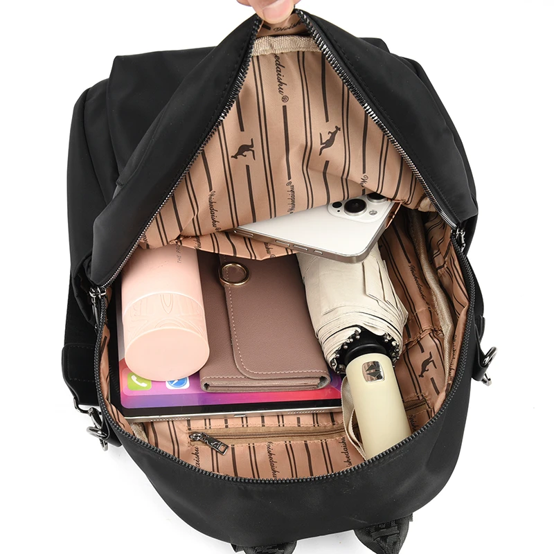Fashion Backpack Women Waterproof Oxford Daypack Female Shoulder Bag Multifunctional School Bag Lightweight Travel Knapsack