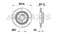 Store code: AE0767 for brake disc rear (air IRMALI) S-CLASS W220 9805 C215