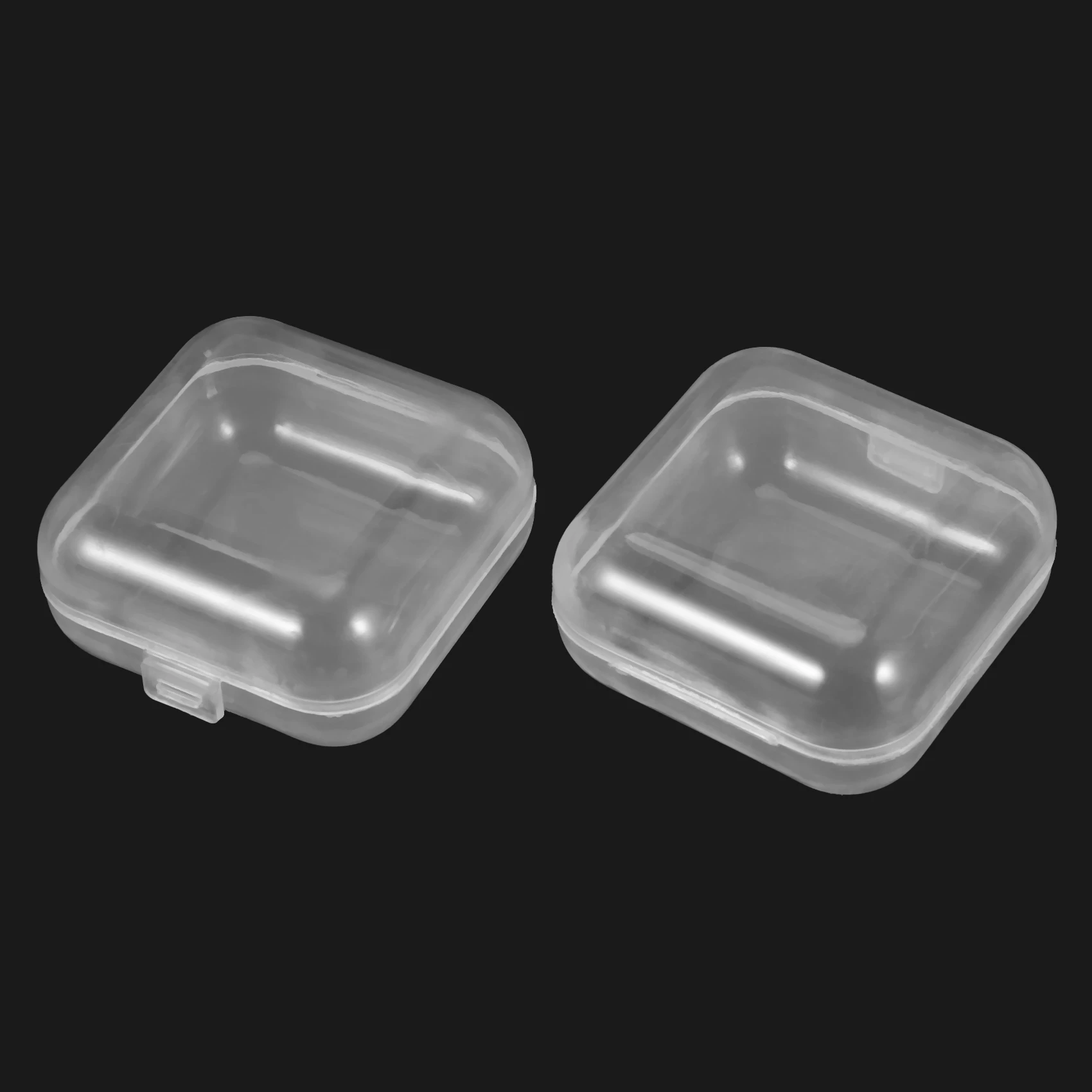 

B03C-240Pcs Small Clear Plastic Beads Storage Containers Box With Hinged Lid For Storage Of Small Items Crafts Hardware