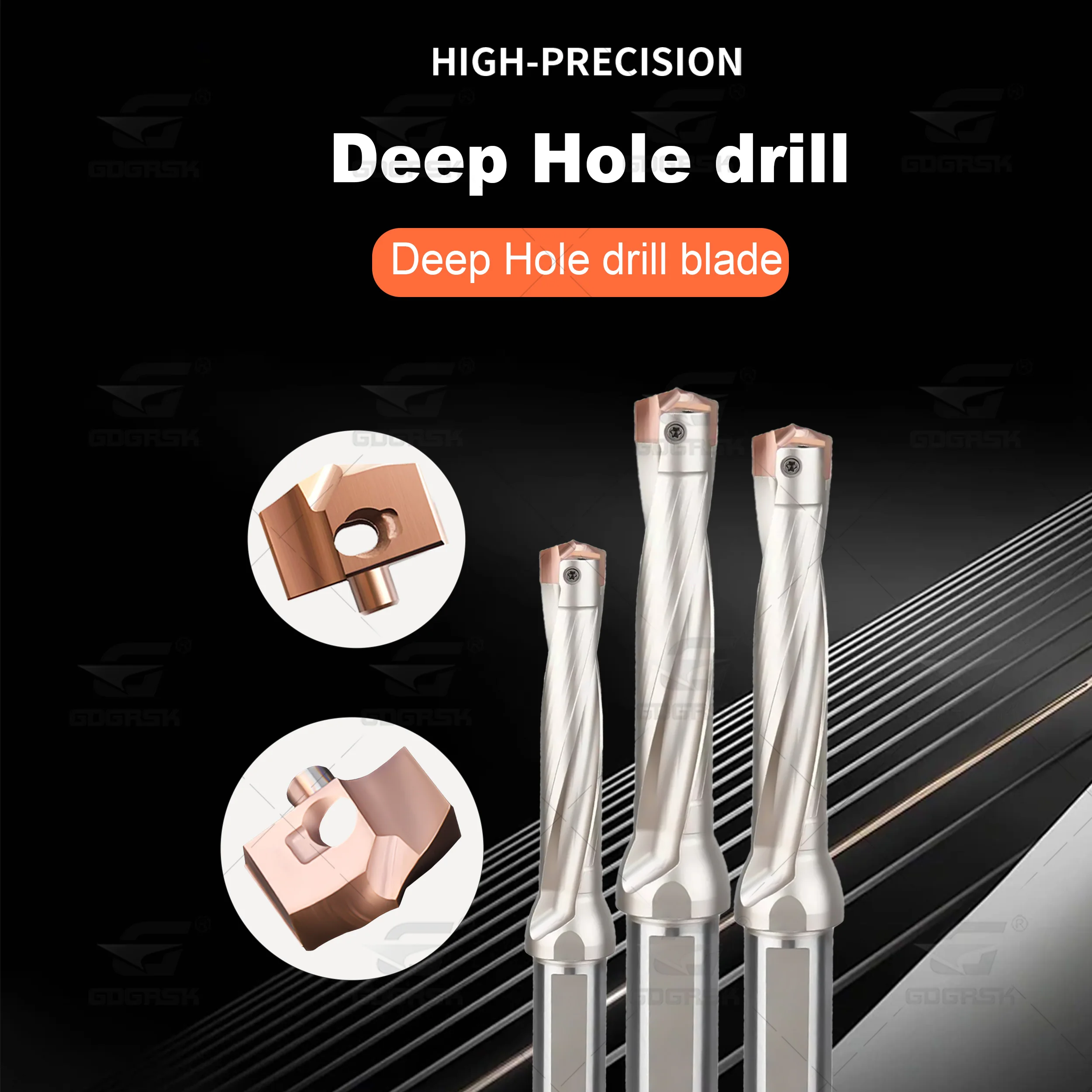 CNC Lathe Tools JCD 3D 5D 8D Deep Hole Drilling Holder JCD Crown Drill Rod CNC Lathe HCD10.0-25.5 High Speed And Powerful Drill