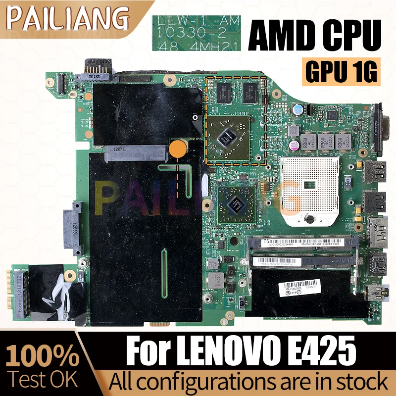 

For LENOVO E425 Notebook Mainboard 10330-2 AMD CPU 216-0809000 1G 04W0608 Laptop Motherboard Full Tested