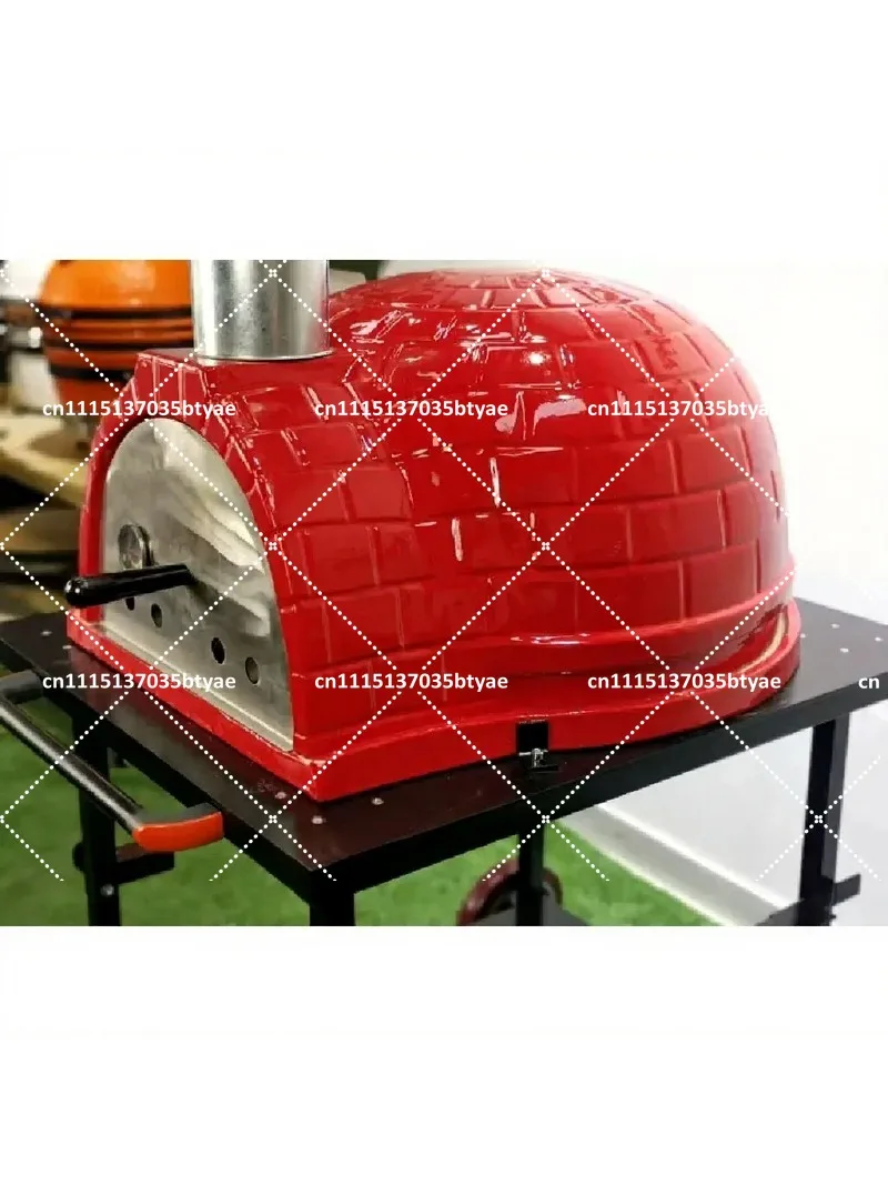 26-inch Tabletop Ceramic Pizza Oven for Dining Room, Indoor Outdoor Cooking