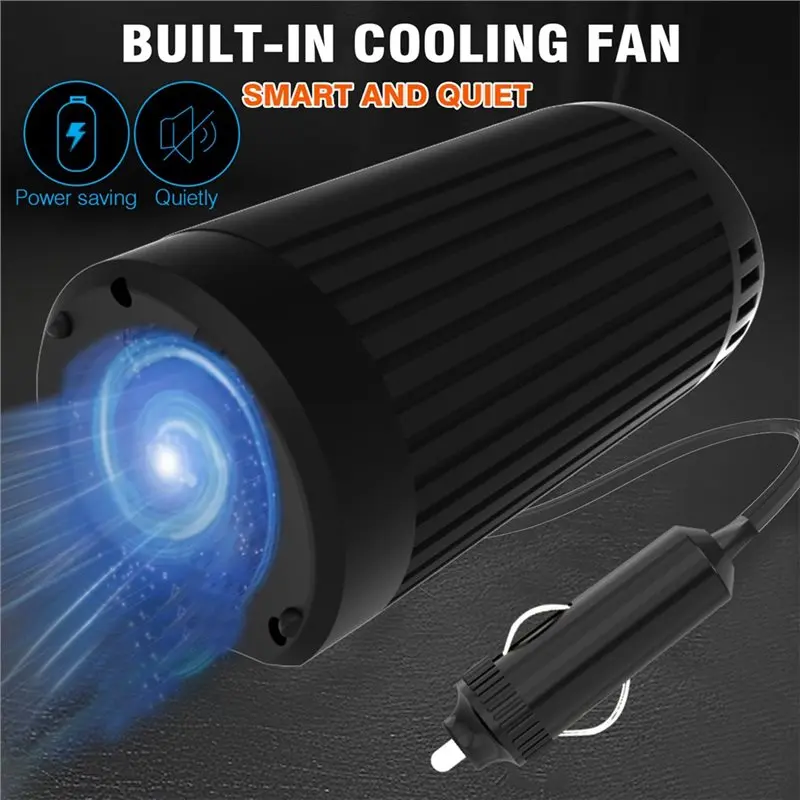 200W Peak Car Inverter 12V To 220V Converter Intelligent USB 4.2A Fast Charging Brazilian Socket-T48C