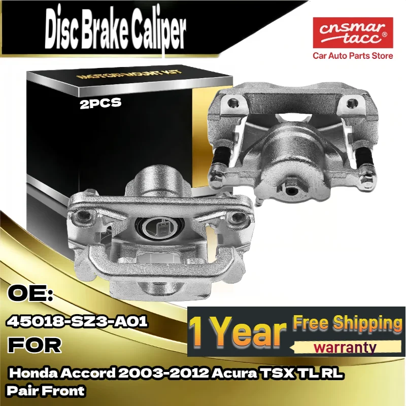 

Для Honda Accord 2003-2012/для Acura TSX TL RL пара передних тормозных суппортов с кронштейном OE 45018-SZ3-A01