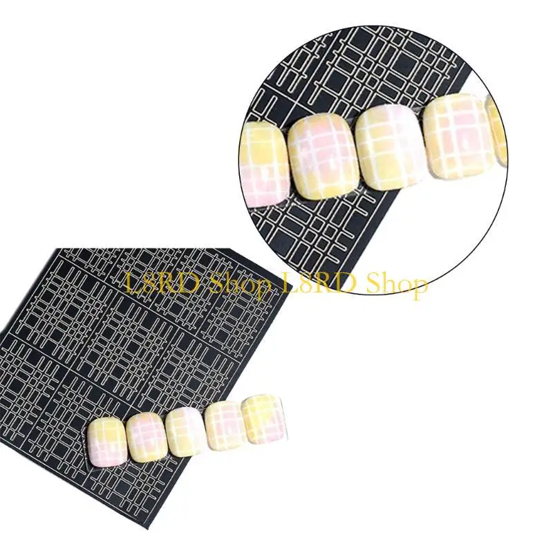 L8RD Women Wrap Decal Strips Art Decoration Leopard Print 3D Decal Ladies Manicure Art Patchs Full Cover Polish Stickers