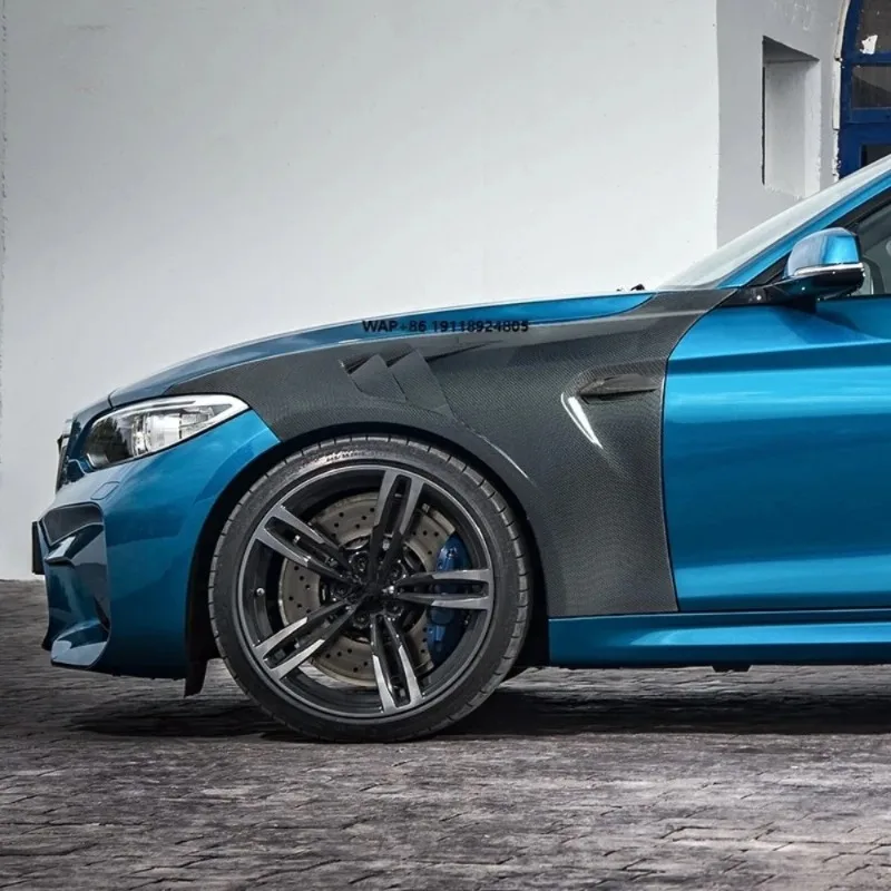 

Car Vents Heat Sink Fender Trims Mp Style for F87 M2 Real Carbon Front Fenders Wing