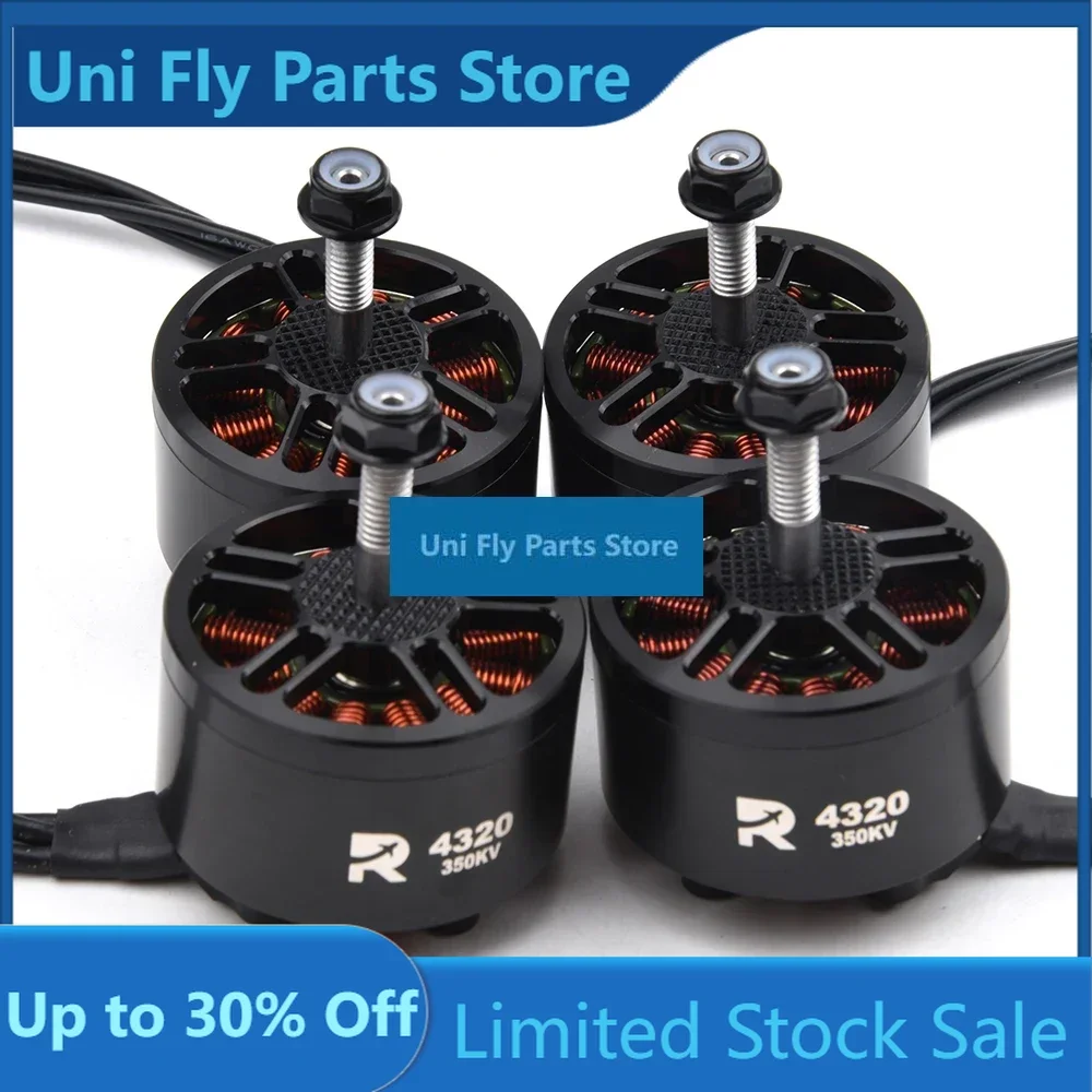 UniFly4PCS 4320 350KV 6-12S High Speed Brushless Motor For Mark4 APEXEVO 13inch Long Range X-Class RC FPV  Model