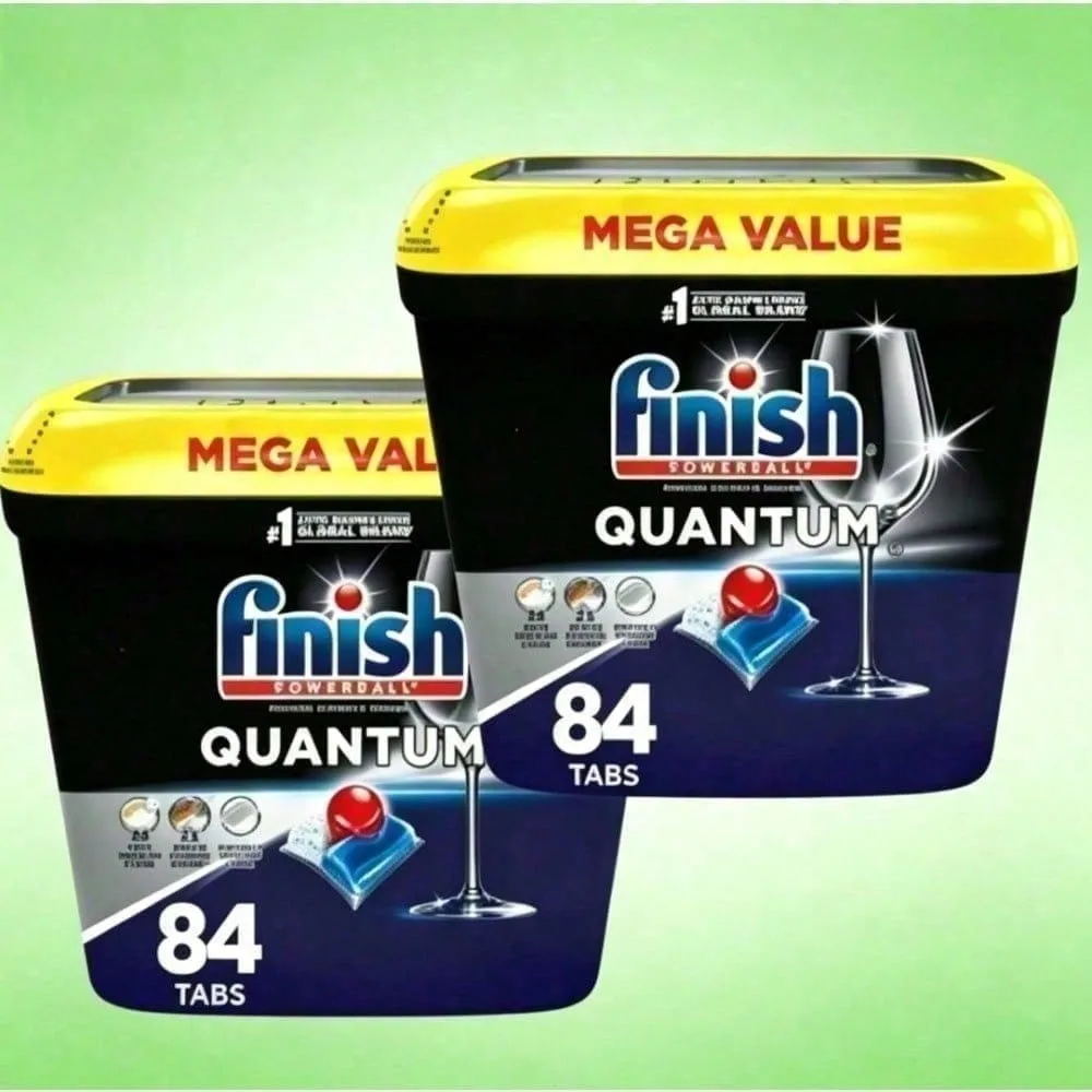 Large capacity| Special Offer| Household Favorite!Economical pack Finish Quantum Dishwasher Pods, No Pre-Rinse Dishwasher Detergent Tabs Soap, Advanced Clean-Remove Stubborn Stains, Effectively Remove Oil And Dirt