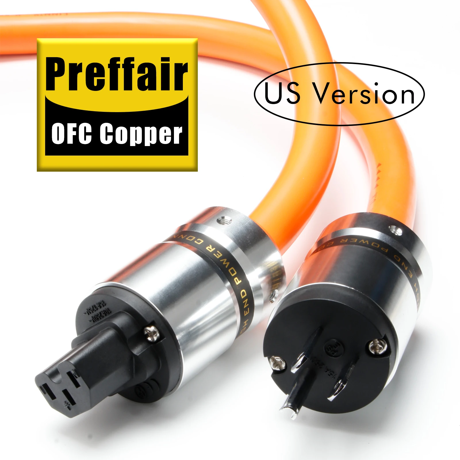Preffair D505P080 5N OFC Reines Kupfer AU/EU/US Stromanschluss Stromkabel HIFI für Verstärker/Netzfilter – Detail 4