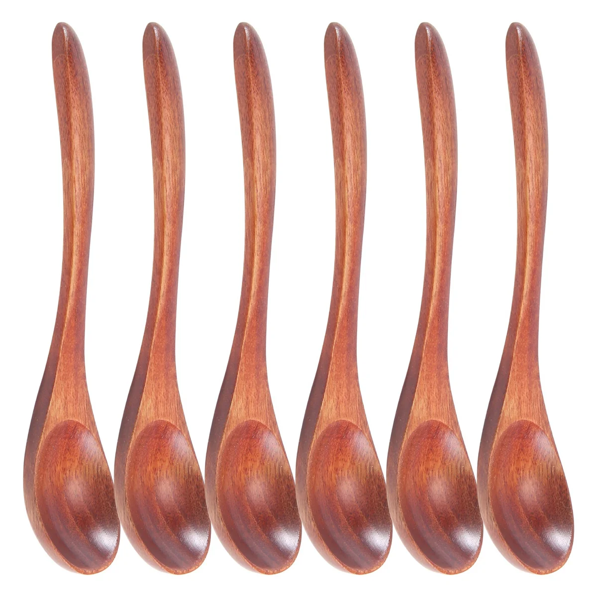 Маленькие деревянные ложки, 6 шт. деревянная чайная ложка для приготовления маленьких приправ, мини-деревянная ложка для меда для ежедневного использования