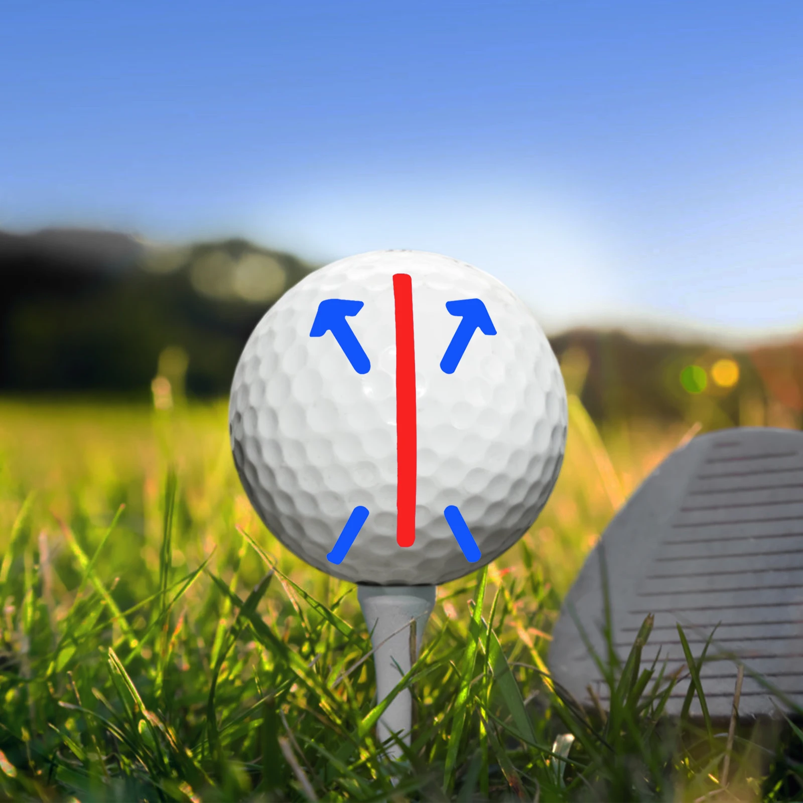 

Набор инструментов для выравнивания клюшек для гольфа, включает маркер для мяча и шаблон для выравнивания, помогает улучшить точность и снизить показатели на поле для гольфа.