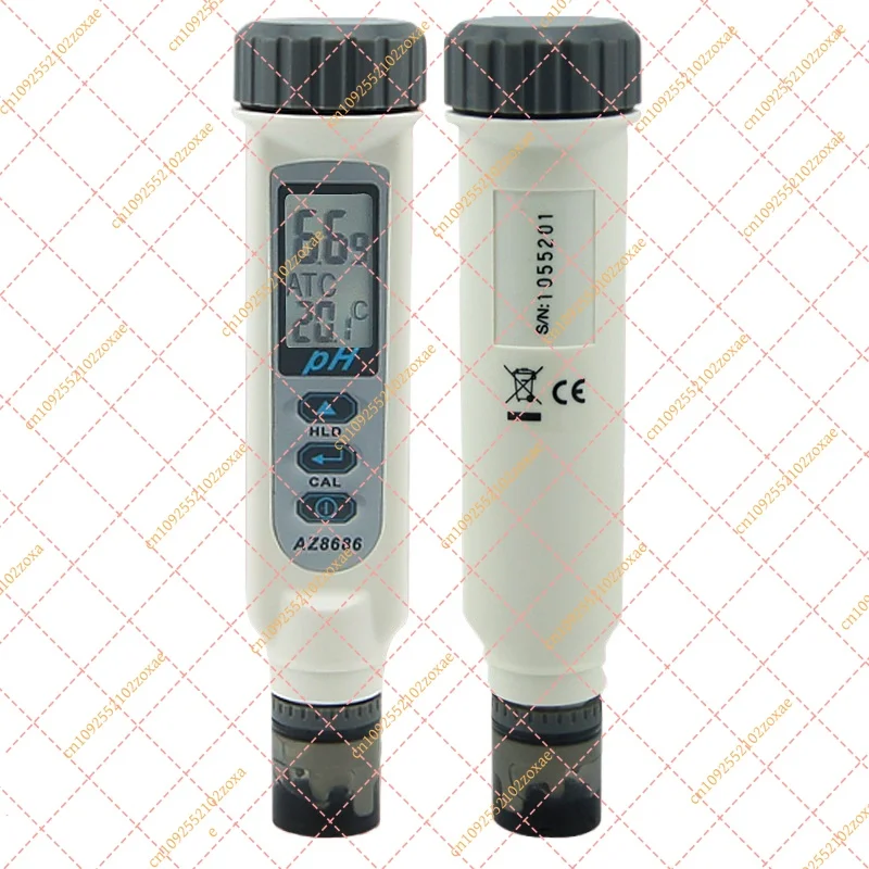 Portable PH Meter 0.05 High Precision Waterproof Digital Water Quality Tester Pen for Aquarium Pool Industrial Lab