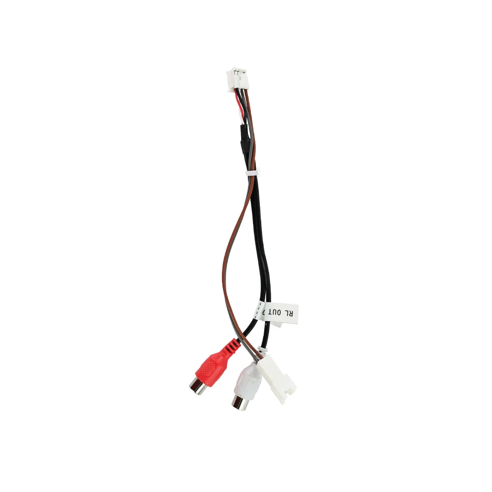 MEKEDE 8 Pin Rear Left/Rear Right Aux Audio Output Wire Harness Cable Adapter For Android Navigation