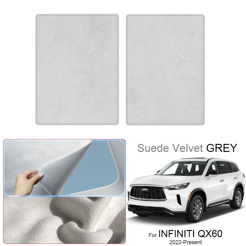

For Infiniti QX60 2022-Present Car Suede Fabric Anti-uv Electrostatic Adsorption Sunroof Sunshade Heat Insulation Skylight