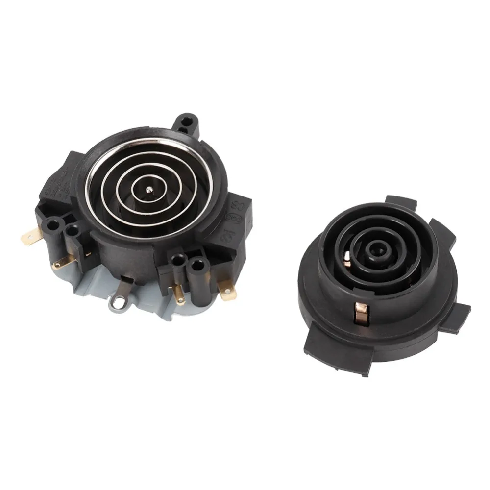 Efficient Electric Kettle Thermostat Switch ABS+Brass Screw Terminal Electric Kettle Temperature Control Compact Black