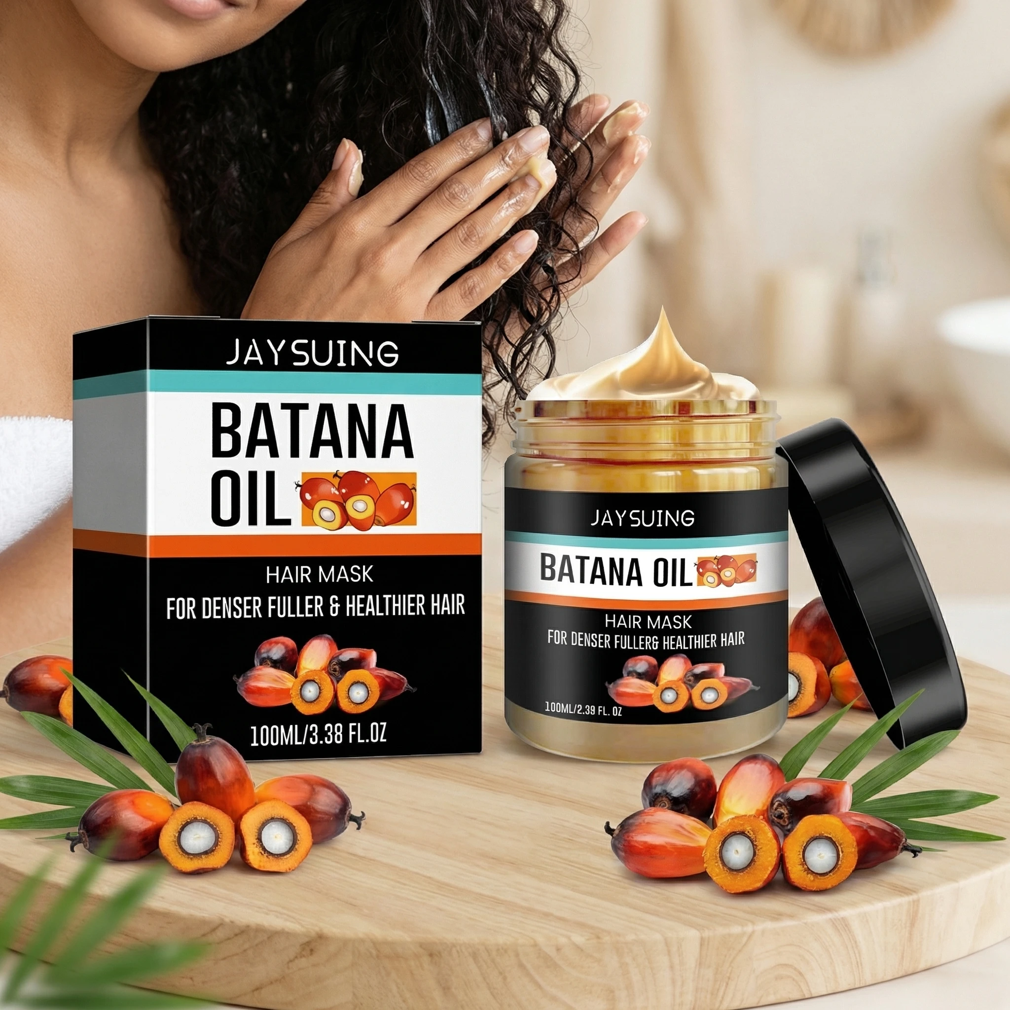 

Маска для волос с маслом батаны 100 мл: глубокое увлажнение, укрепление, восстановление сухих и окрашенных волос, разглаживание пушистых волос