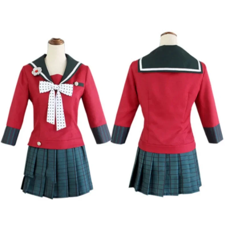 Anime Danganronpa Cosplay Harukawa Maki Cosplay Costumes Wig School Girls Uniform Dangan Ronpa Halloween Costume Set