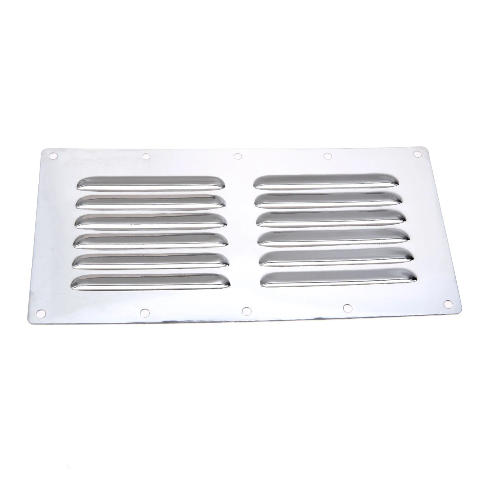 230*115mm/9*4.5in Marine Stainless Steel Vertical Rectangular Louvered Air Vent Grille Ventilation Louver Vent Cover Boat Yacht