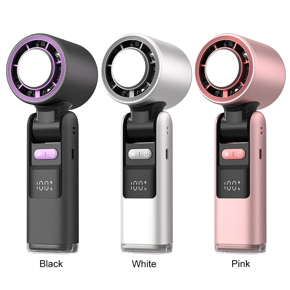 

Portable Handheld Fan USB Rechargeable Mini Fan 100 Speeds Pocket Fan for Travel Camping Outdoor Gifts for Women Men