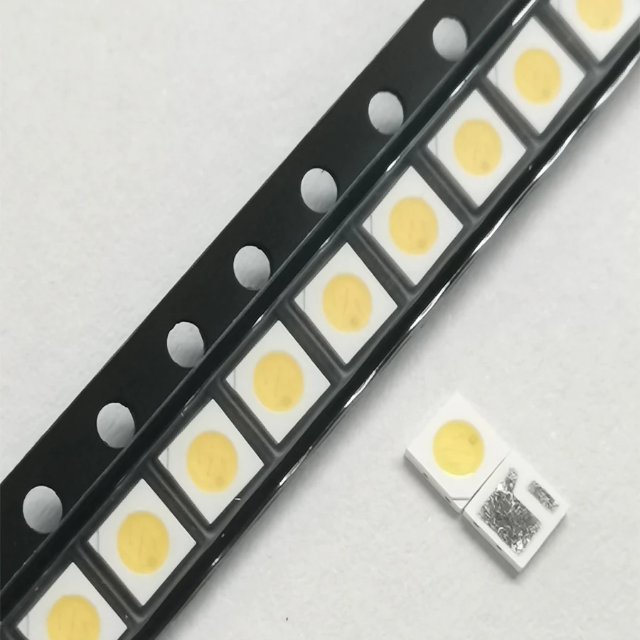 100 sztuk/partia SMD LED 3030 6 V 1,8 W zimna biel do podświetlenia pasków telewizyjnych