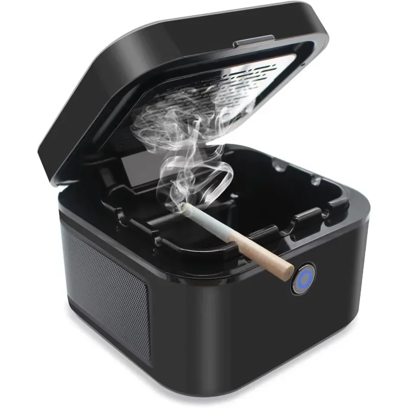 

Smokeless ashtray, rechargeable filter, for smoke removal ashtray air purifiers in homes, offices, and automobiles