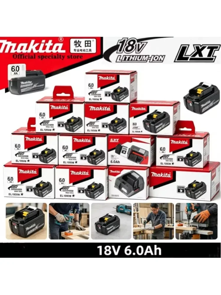 Akku 18V BL1820B 2Ah 6Ah 9Ah Original-Akku, wiederaufladbarer Lithium-Ionen-Akku für Elektrowerkzeuge, Makita 18V Akku-Ersatz