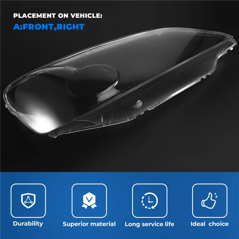 

AB16-Headlight Lens Shell Cover Caps For Honda Civic 2001-2003, Front Car Headlamp Protection