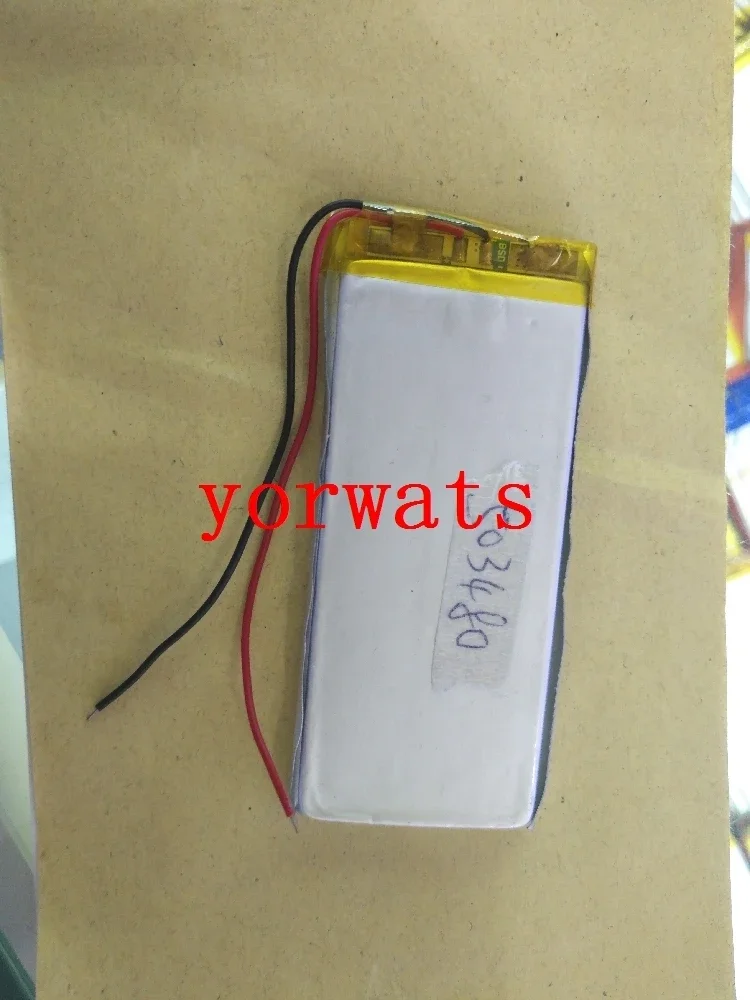 Nuevo Batería de polímero de litio recargable de 3,7 V 503480 053480   Fuente de alimentación móvil de audio pequeña MP4 directa