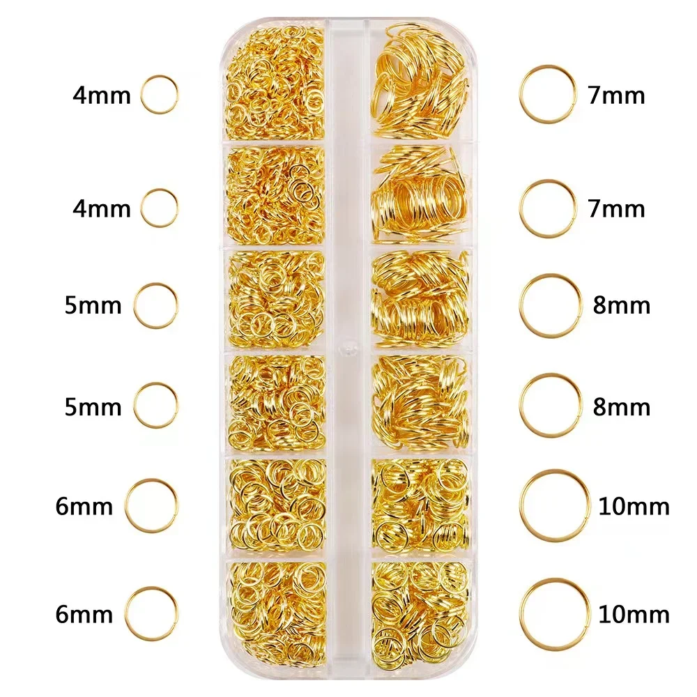 Jewelry Findings Kits With Open Jump Rings Lobster Clasps Hooks Pliers Tweezers for DIY Bracelet Necklace Making Handmade Craft