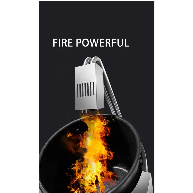 

Commercial Kitchen Equipment Stainless Steel Gas Heating Automatic Cooking Machine Fire Gun Stir-Frying Robot Kitchens