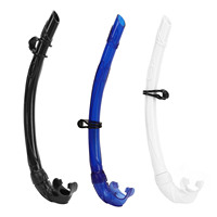Freediving Snorkel Diving Snorkel PVC Easy Breath Snorkel Diving Snorkeling Tube with Comfortable Mouthpiece for Free Diving