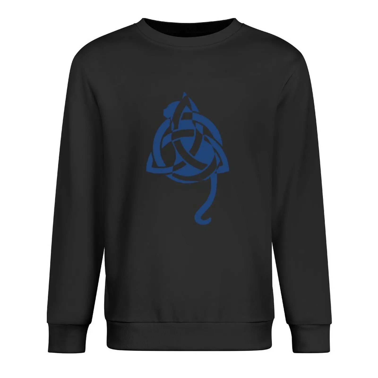

Blue Celtic Triquetra Cat Pullover mens clothing tracksuit men clothing anime clothes sports sweatshirt man