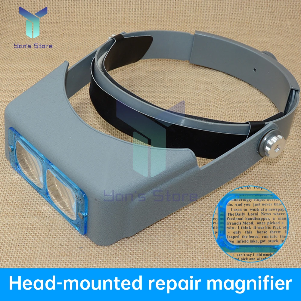 1Pcs 1.5X 2X 2.5X 3.5X Professional Head Wearing Magnifier Eye Loupe 4 Lens Magnifier For Watch Repair Jewelry Making Welding