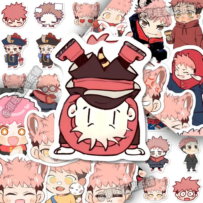 

Itadori Yuji Japan Anime 126pcs Stickers Jujutsu Kaisen Cartoon Sticker Children Supplie Waterproof Collection Bookmark Diy Gift