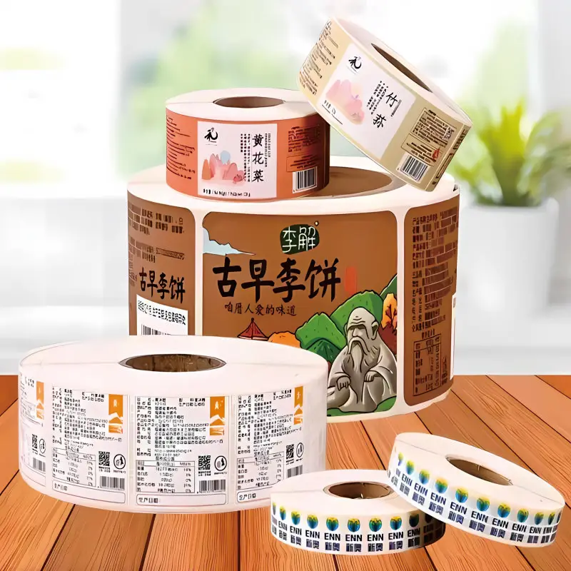 

Рулонная наклейка на заказ и персонализированный бизнес-логотип, свадебные подарочные коробки, наклейки, сделай сам, ваши собственные наклейки, персонализированные наклейки