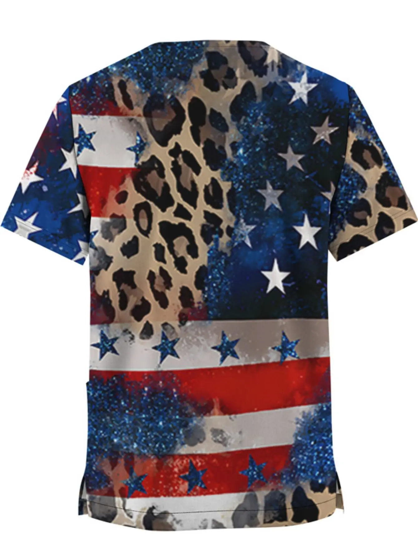 Ropa de trabajo de verano para cuidadores masculinos, ropa de trabajo de manga corta, diseño de banda ancha frontal, traje profesional transpirable