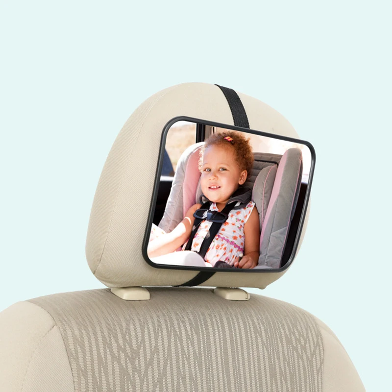 Adjustable Wide Car Rear Seat Mirror Baby/Child Seat Car Safety Mirror Monitor Square Safety Car Baby Mirror Car Interior