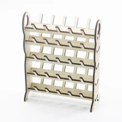 1Pcs Detachable Wooden Thread Holder 50 Spools Sewing Embroidery Thread Rack Organizer Wall Hanging Cones Stand Shelf Tool