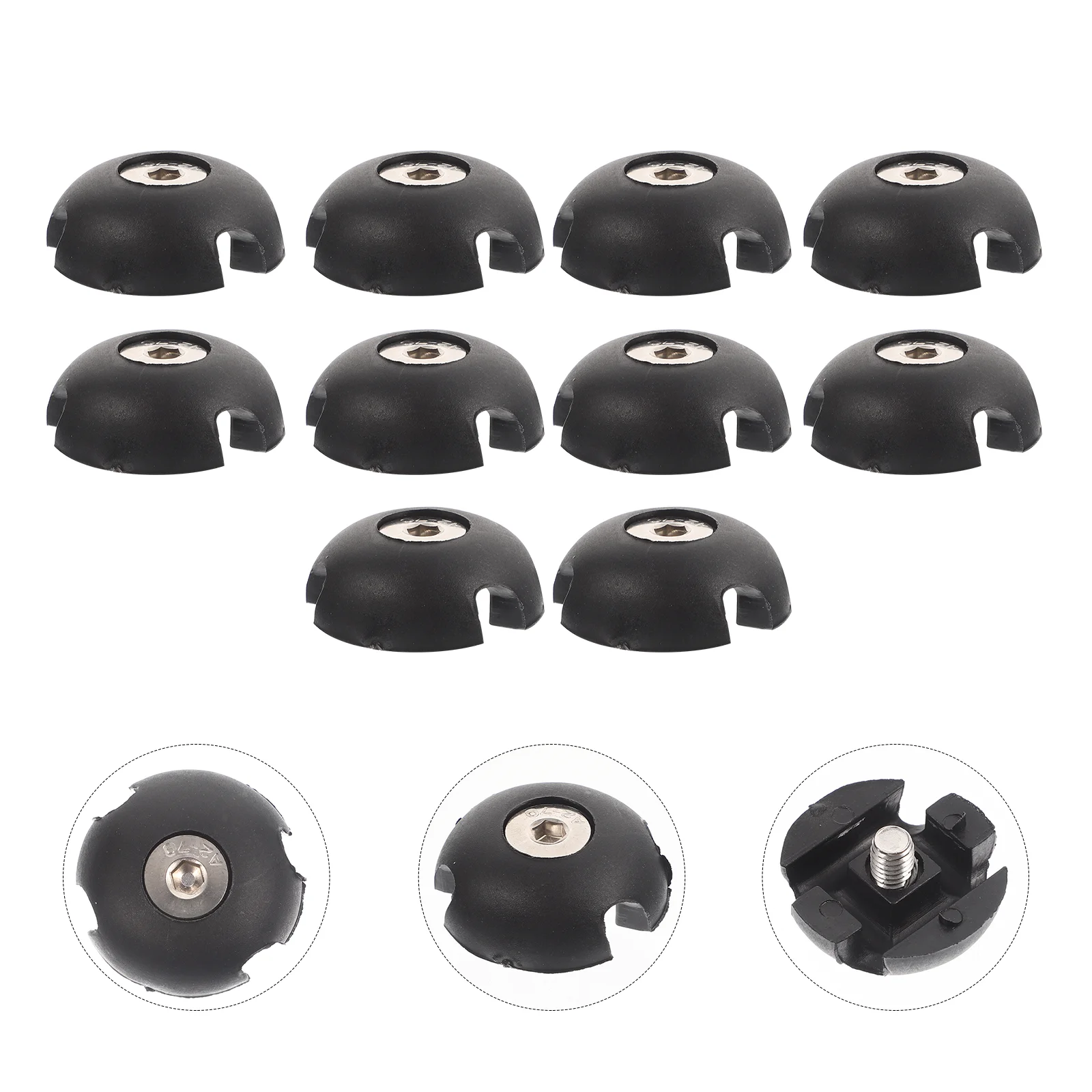 

10 Pcs Kayak Rope Buckle Boat Accessories Buckles Supplies Replacement Parts Black Cords Fixing Fittings
