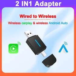 Wireless Carplay Adapter Smart USB Dongle Plug and Play For Benz Havel Kia Volvo Audi MG VW Hyundai Jeep
