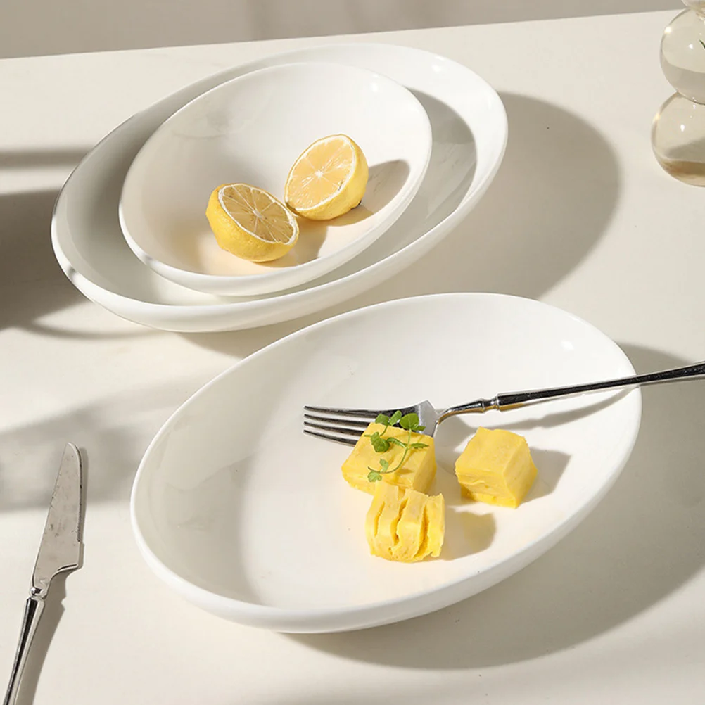 

Ceramic Nordic Fish Tray Decorative Fruit Plate Elegant Snack Dessert Display Serving Plate Kitchen Centerpiece