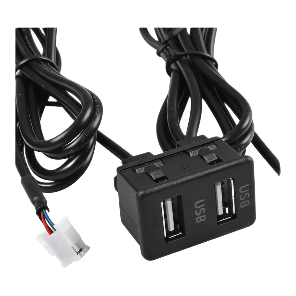 145cm Car Dash \Mount \Dual \USB \Port \Panel Interface Extension Cable Adapter USB-TAPYC Extension Cable Adapter For Toyota