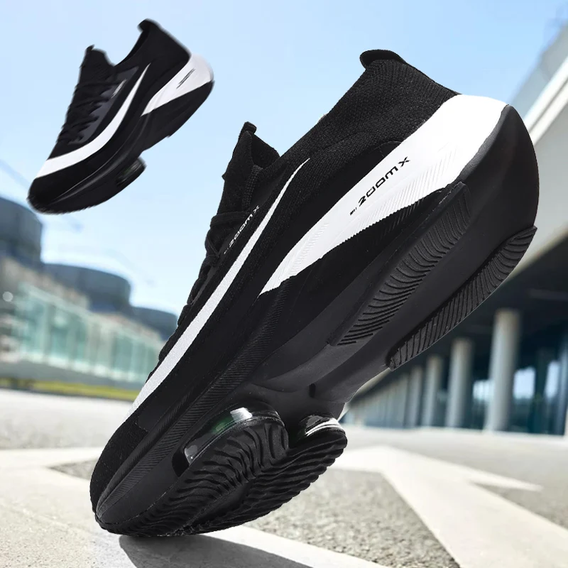 Marathon Air Cushion Men Sports Running Shoes Breathable Lightweight Male Comfortable Athletic Training Sneakers Tennis Shoes